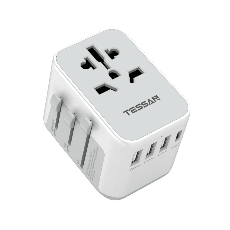 Adattatore Universale da Viaggio con 3 USB A e 1 USB C