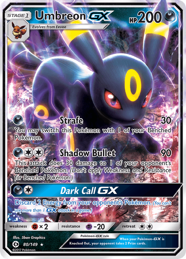 Umbreon-GX 80/149 – Sun & Moon – EN