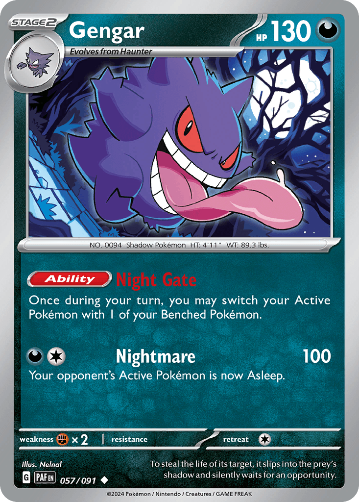 Gengar 57/91 – Paldean Fates