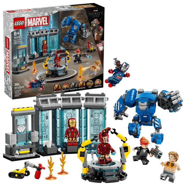 Laboratorio di Iron Man: Sala delle Armature (LEGO 76315)