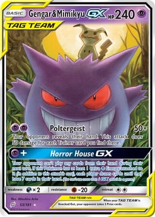 Gengar & Mimikyu-GX 53/181 – Team Up