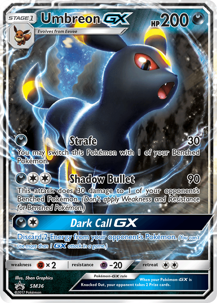 Umbreon-GX SM36 – SM Black Star Promos – EN