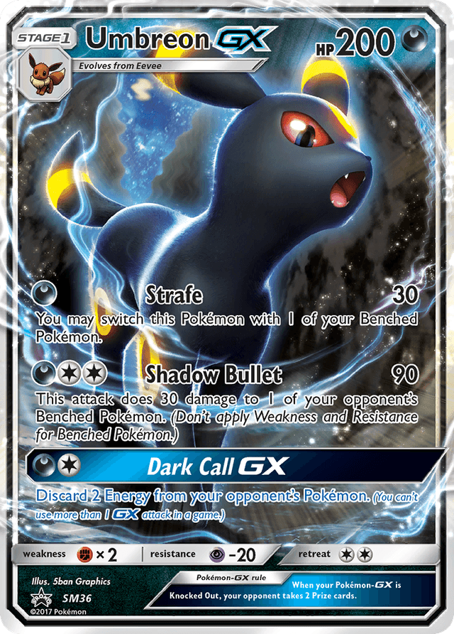 Umbreon-GX SM36 – SM Black Star Promos – EN