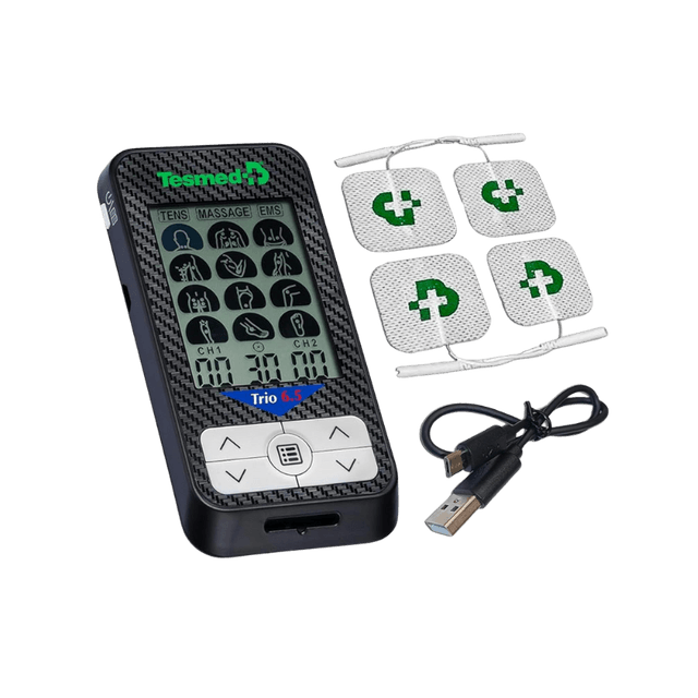 Elettrostimolatore Muscolare Ricaricabile con USB 36 Programmi 40 Livelli di Intensità