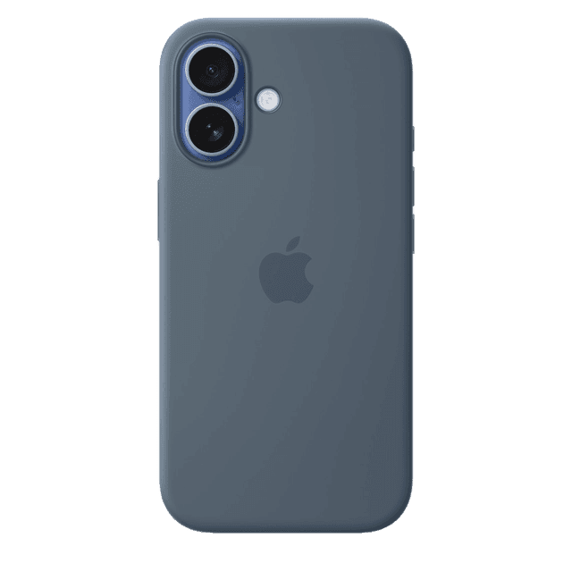Custodia MagSafe in silicone per iPhone 17 - Blu salmastro