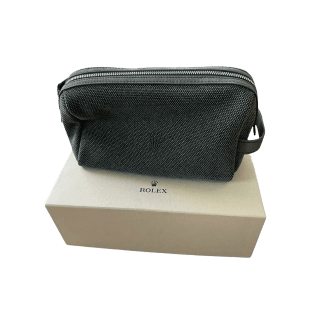 Pochette Rolex in Tessuto Grigio