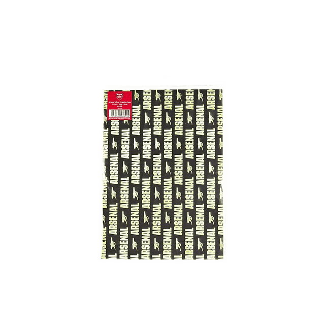 Arsenal Yellow and Black Wrapping Paper