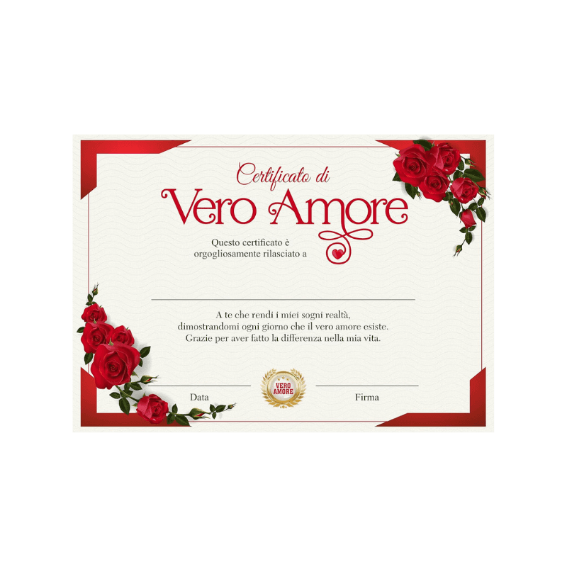 Certificato di Vero Amore