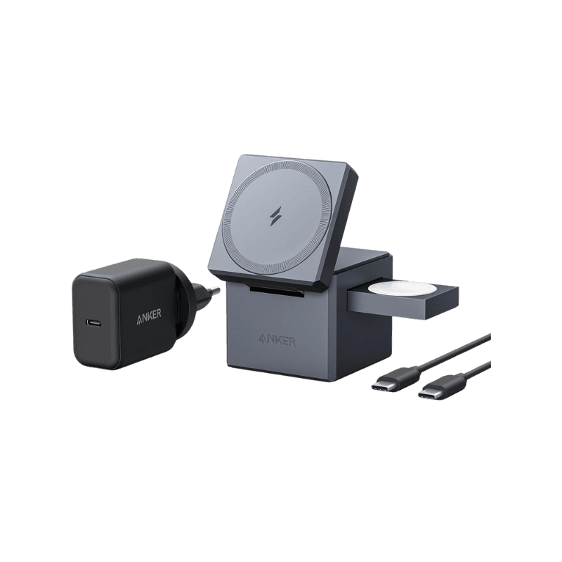 Anker Caricatore Wireless iPhone Cube 3 in 1 con MagSafe 15W