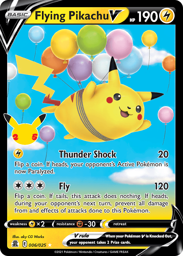 Flying Pikachu V 006/025 – Celebrations – English