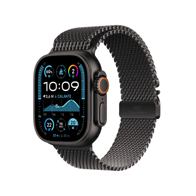 Apple Watch Ultra 2 GPS + Cellular 49 mm con Loop in Maglia Milanese in Titanio