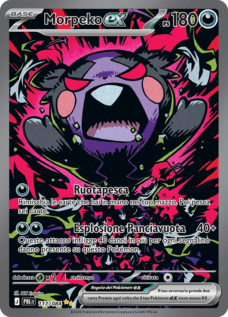Morpeko-ex 117/084 – Megaevoluzione - Buio Pesto