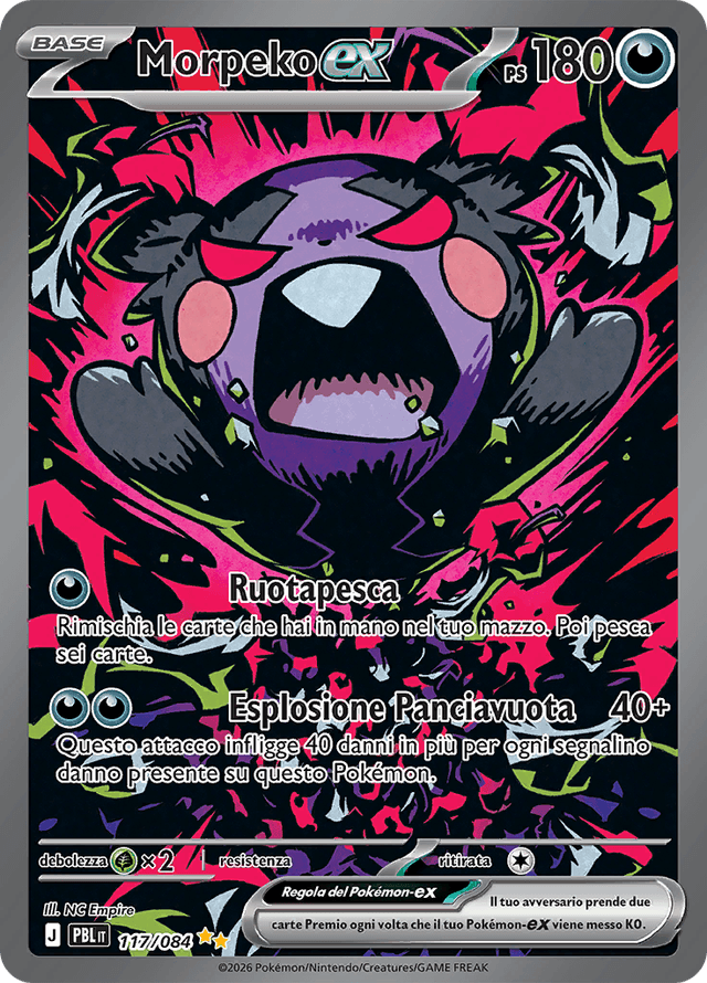 Morpeko-ex 117/084 – Megaevoluzione - Buio Pesto