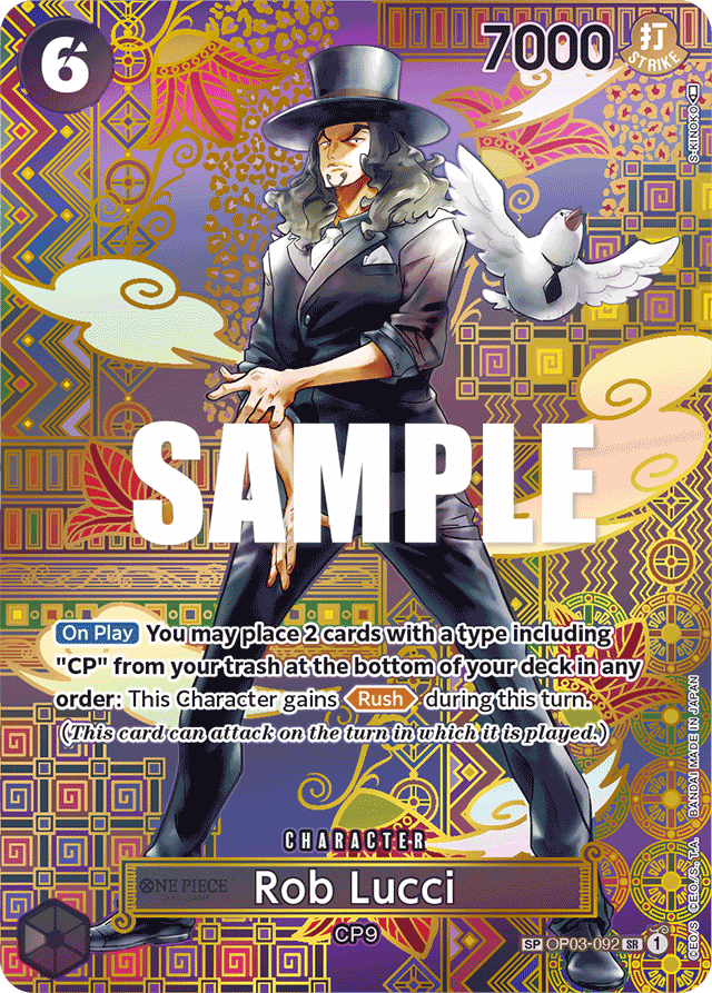 Rob Lucci OP03-092 SP – Awakening of the New Era