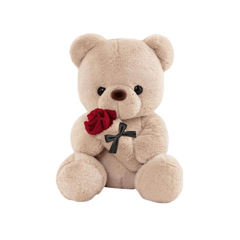 Orsacchiotto di Peluche con Rosa