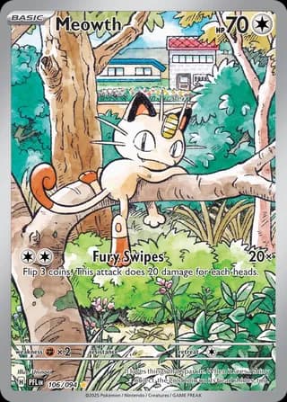 Meowth 106/094 Illustration Rare – Fiamme Spettrali