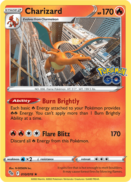 Charizard 010/078 – Pokémon GO