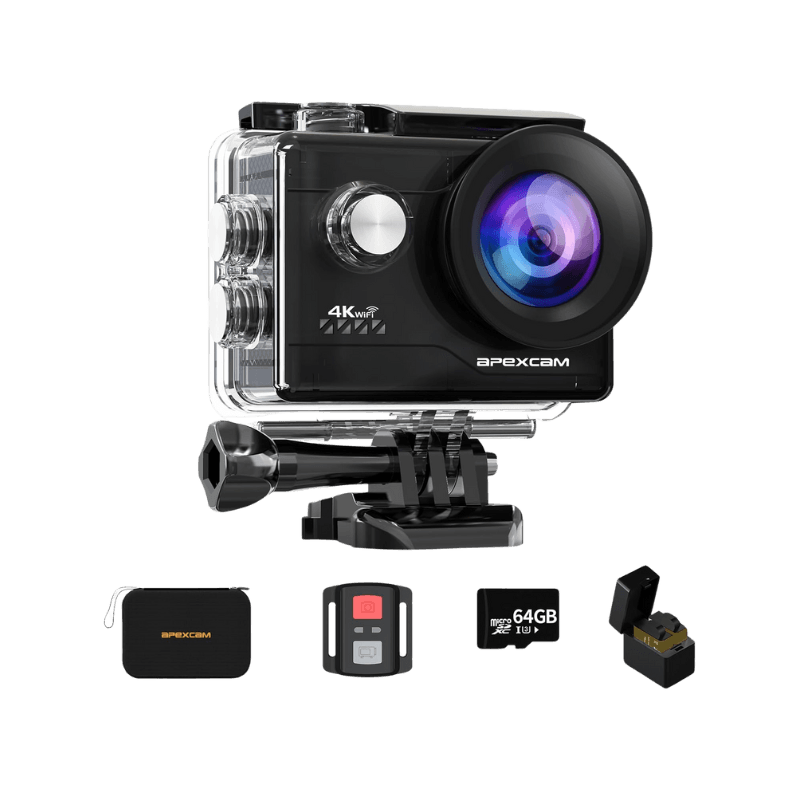Apexcam 4K Action Cam 20MP Ultra HD