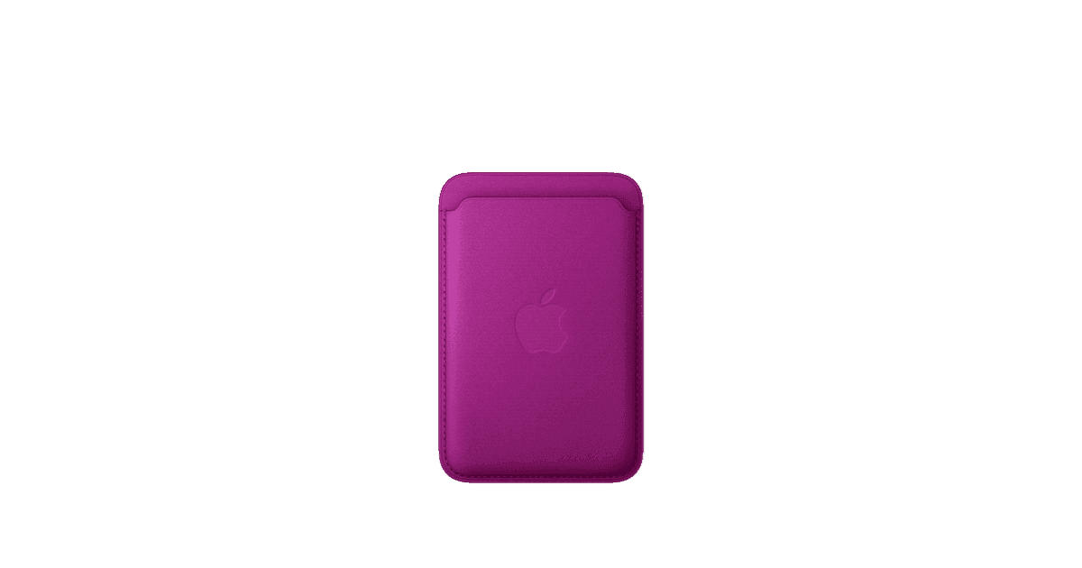 Portafoglio MagSafe in tessuto FineWoven - Magenta