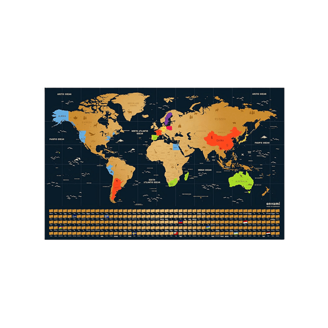 Mappa del Mondo da Grattare 68 x 43cm