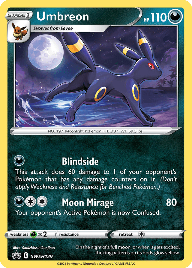 Umbreon SWSH129 – SWSH Black Star Promos – EN