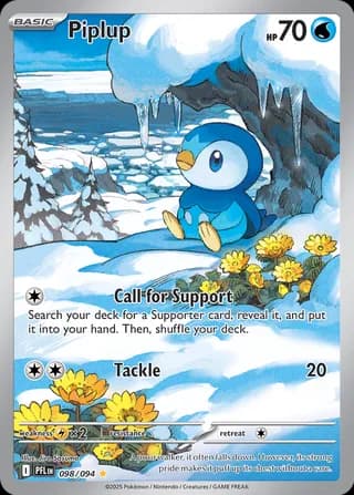 Piplup 098/094 Illustration Rare – Fiamme Spettrali