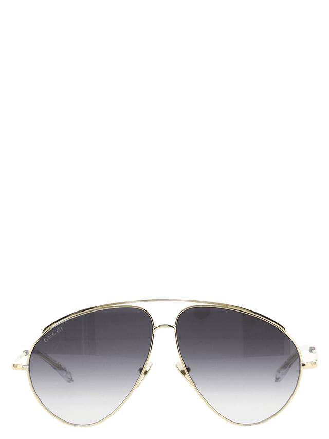 Gucci Aviator Metal Sunglasses Gold