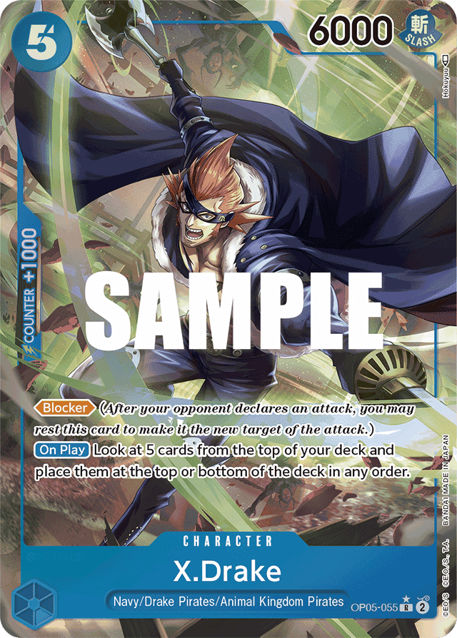 X.Drake OP05-055 Alternate Art – Awakening of the New Era