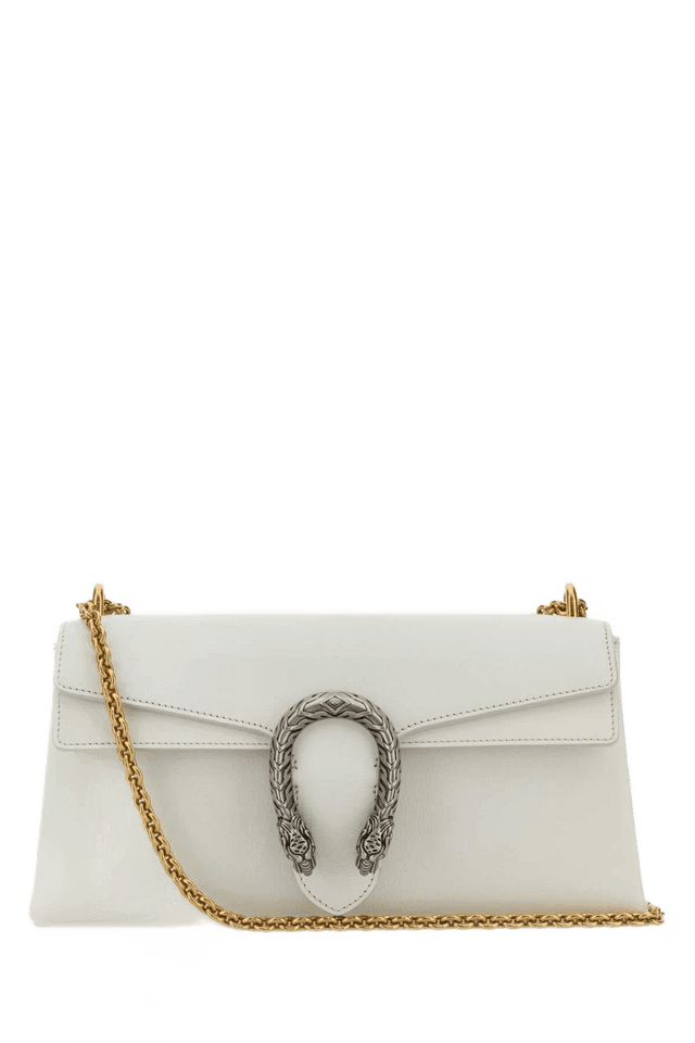 Gucci Dionysus Leather Shoulder Bag White
