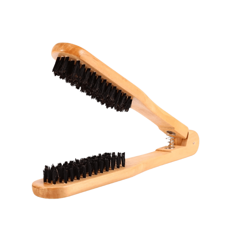 Spazzola Doppia per Capelli in Legno