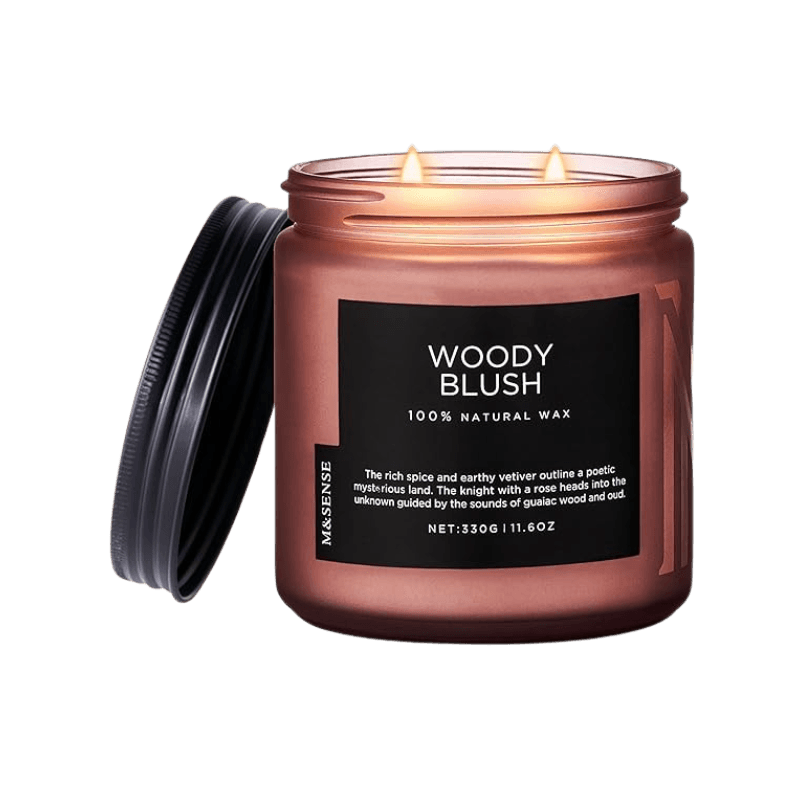 Candele Profumate alla Rosa e al Vetiver