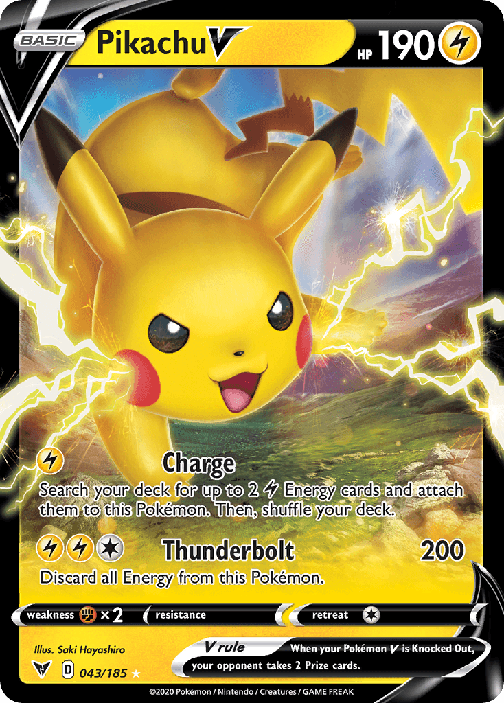 Pikachu V 043/185 – Vivid Voltage – English