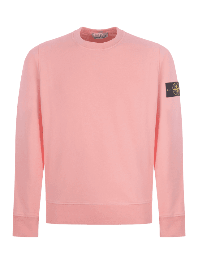 Stone Island Felpa Rosa 63051