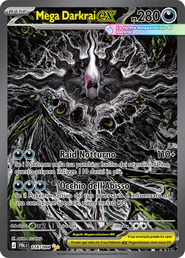 Mega Darkrai-ex 116/084 – Megaevoluzione - Buio Pesto