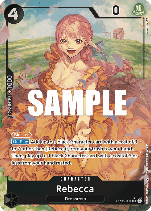 Rebecca OP05-091 Alternate Art – Awakening of the New Era