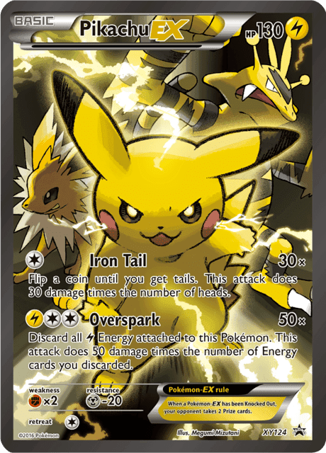 Pikachu EX XY124 – XY Black Star Promo – English