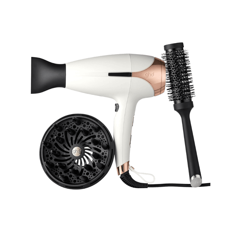 GHD Helios Set Asciugacapelli Professionale con Diffusore e Spazzola in Ceramica