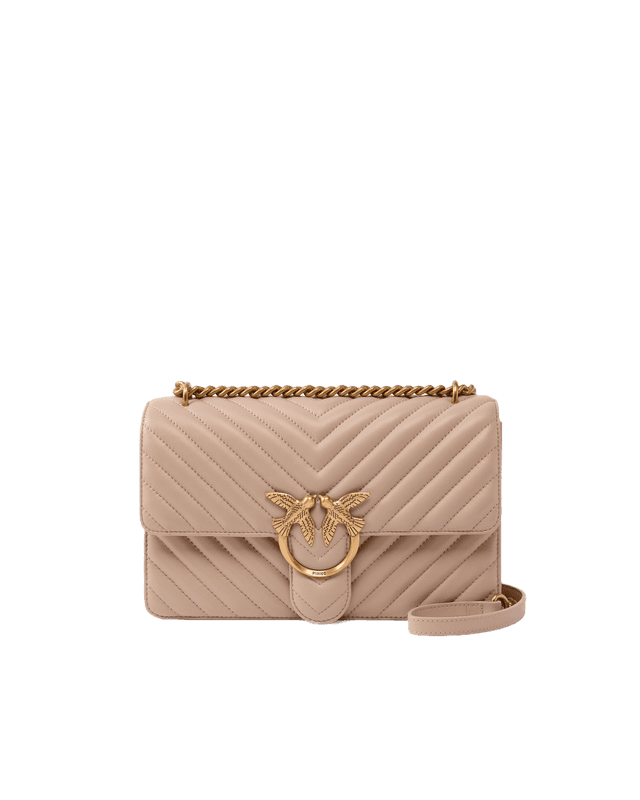 Borsa media a tracolla Love Bag One Chevron