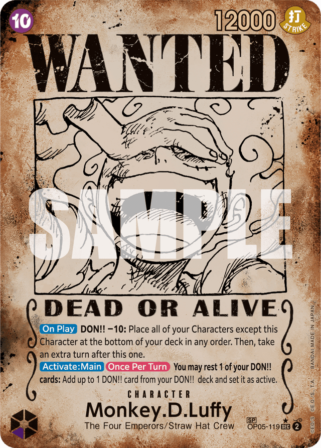 Monkey.D.Luffy OP05-119 Wanted Poster – Emperors in the New World