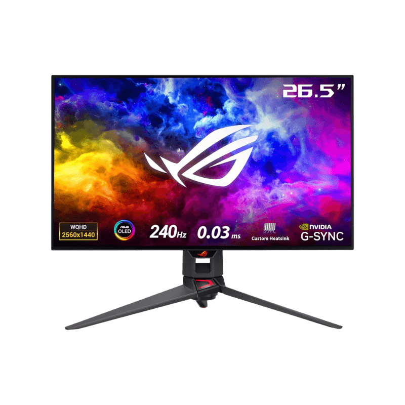 ASUS Dis PG27AQDM Monitor Wide 26,5" QHD OLED da 240Hz