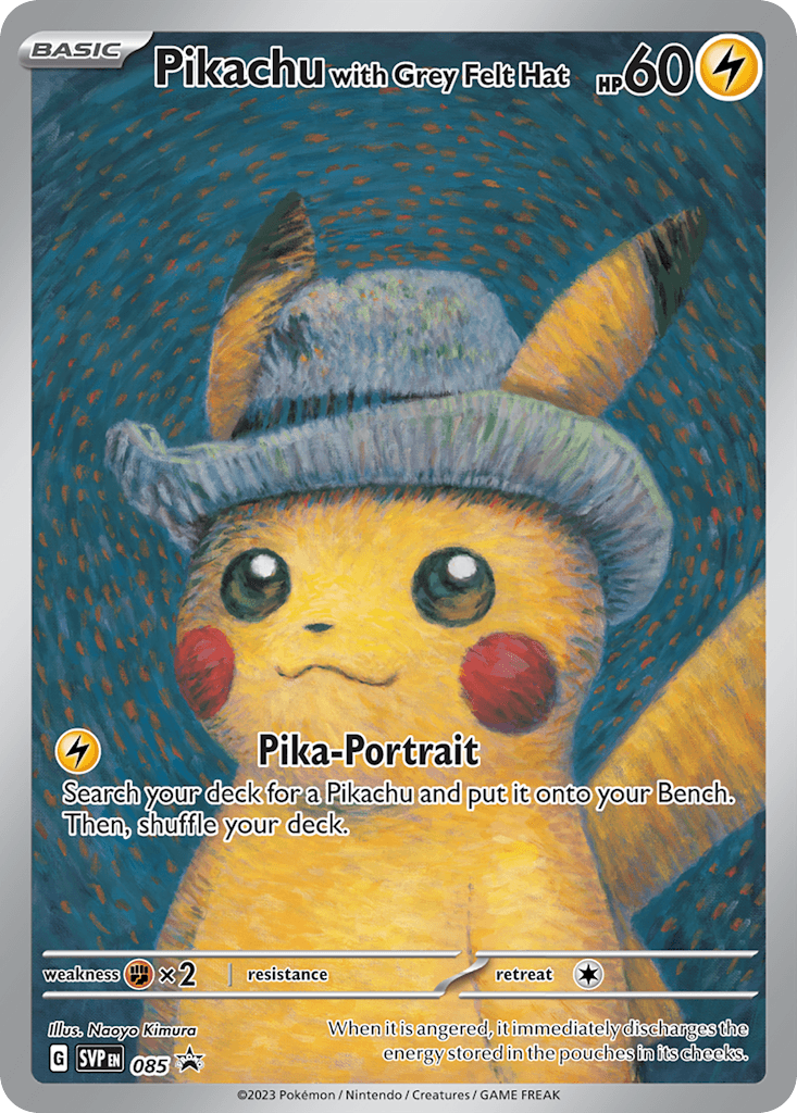 Pikachu with Grey Felt Hat SVP 085 – Promo – English
