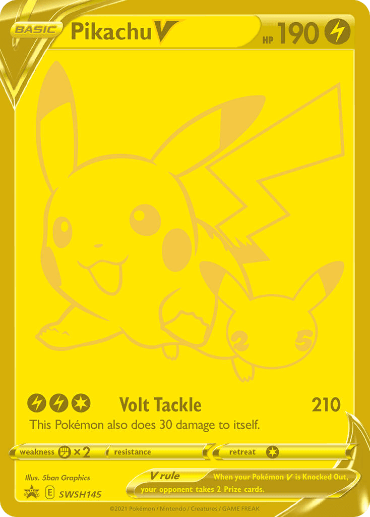Pikachu V SWSH145 – Sword & Shield Black Star Promo – English