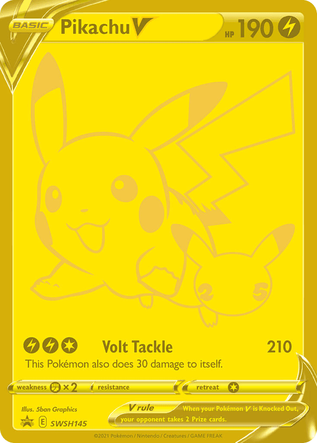 Pikachu V SWSH145 – Sword & Shield Black Star Promo – English