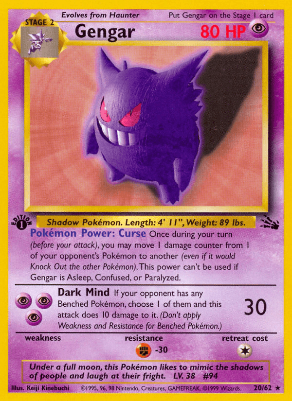 Gengar 20/62 – Fossil