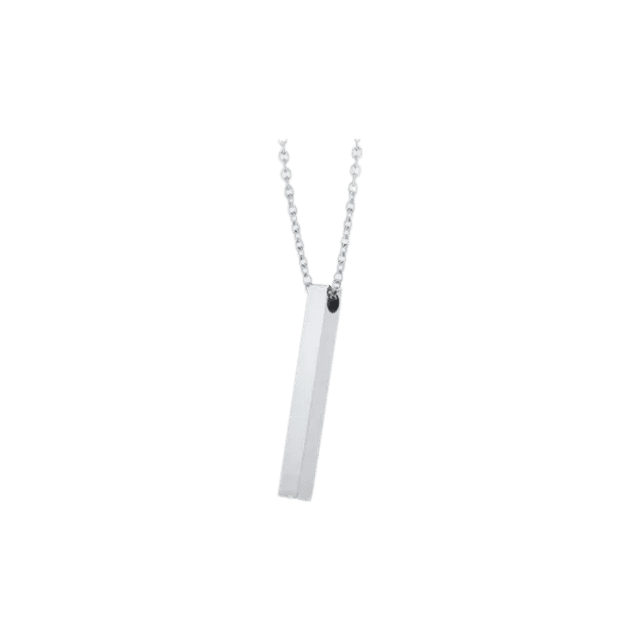 Collana Vnox 3D da Uomo con Pendente Geometrico in Acciaio Inossidabile