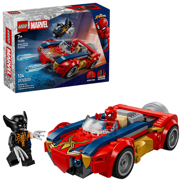 Auto di Spider-Man vs. Venomized Wolverine (LEGO 76336)
