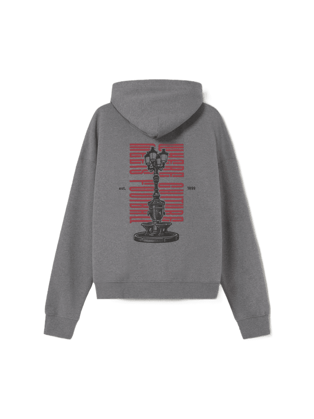 Hoodie Grey Font Core Barça