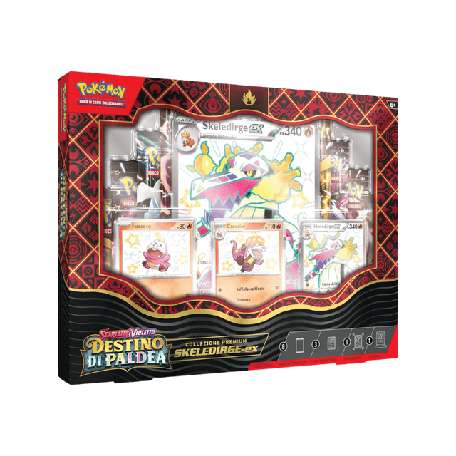 Collezione Premium Destino di Paldea Skeledirge-ex