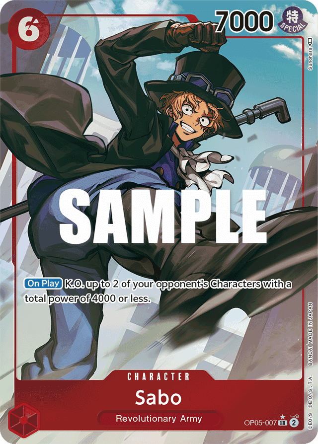 Sabo OP05-007 Alternate Art – Awakening of the New Era