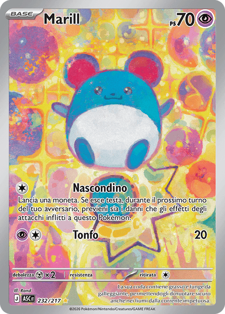 Marill 232/217 Rara Illustrazione – Ascesa Eroica – IT